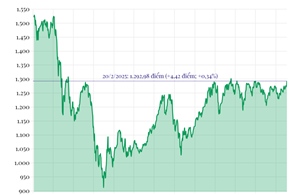 Phiên 20/2: VN-Index tăng hơn 4 điểm