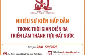 Nhiều sự kiện hấp dẫn trong thời gian diễn ra Triển lãm Thành tựu đất nước