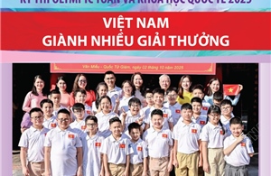 Việt Nam giành nhiều giải thưởng tại kỳ thi Olympic Toán và Khoa học quốc tế