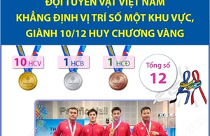 Đội tuyển Vật Việt Nam khẳng định vị trí số một khu vực, giành 10/12 Huy chương Vàng