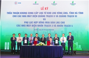 Ký thỏa thuận cung cấp khí LNG cho các dự án điện trọng điểm