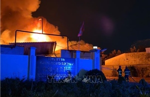 TP Hồ Chí Minh: Khẩn trương khống chế vụ cháy tại cơ sở sản xuất sơn