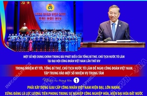Tổng Bí thư, Chủ tịch nước Tô Lâm đề nghị Công đoàn Việt Nam tập trung vào 6 nhiệm vụ trọng tâm trong nhiệm kỳ tới