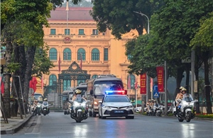 Sau bế mạc Đại hội XIV của Đảng, Hà Nội tiếp tục phân luồng giao thông đến trưa 24/1