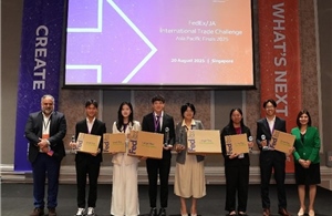 Hai học sinh Việt Nam xuất sắc giành giải Quán quân và Á quân Cuộc thi Thử thách Thương mại Quốc tế FedEx/JA ITC 2025