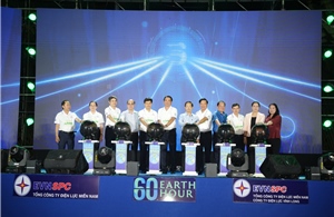 EVNSPC sôi nổi hưởng ứng Chiến dịch Giờ Trái đất 2026