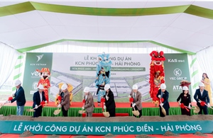 KCN Việt Nam khởi công dự án KCN Phúc Điền - Hải Phòng