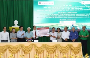 Agribank Chi nhánh Long An ký kết hỗ trợ phát triển chuỗi giá trị lúa gạo chất lượng cao