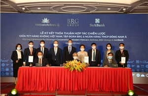 Vietnam Airlines, Tập đoàn BRG và SeABank ký kết thỏa thuận hợp tác chiến lược