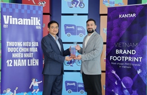 12 năm liền, Vinamilk giữ vị trí &#39;quán quân&#39; thương hiệu sữa được chọn mua nhiều nhất Việt Nam