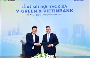 V-Green và VietinBank ký kết hợp tác, đồng hành phát triển hạ tầng trạm sạc ô tô điện VinFast