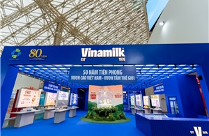 Gian hàng của Vinamilk tạo dấu ấn nổi bật tại Triển lãm Thành tựu Đất nước
