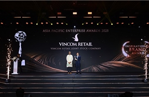 Vincom Retail - Biểu tượng bất động sản bán lẻ Việt chinh phục giải thưởng ‘Thương hiệu Truyền cảm hứng châu Á 2025’