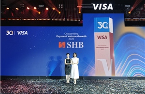 SHB lần thứ hai được VISA vinh danh &#39;Ngôi sao tăng trưởng thẻ năm 2025&#39;