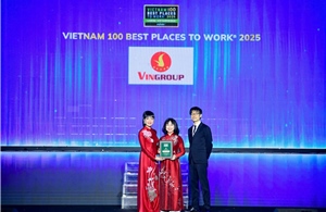 Vingroup thăng hạng trong Top 10 Nơi làm việc tốt nhất Việt Nam năm 2025