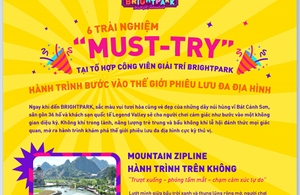 Sáu trải nghiệm ‘nhất định phải thử’ tại Tổ hợp Công viên giải trí Bright Park