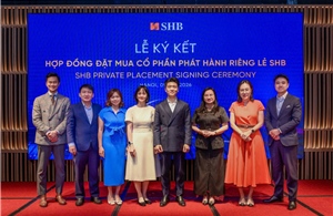 SHB ký kết thỏa thuận phát hành riêng lẻ với hàng loạt quỹ đầu tư lớn