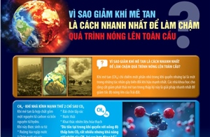 Vì sao giảm khí mê tan là cách nhanh nhất để làm chậm nóng lên toàn cầu?