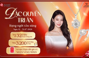 Khách hàng được tri ân tới 32 triệu khi mua sắm trang sức tại DOJI và TGKC trong tháng 7