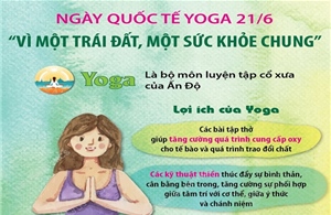 Ngày quốc tế Yoga 21/6: &#39;Vì một trái đất, một sức khỏe chung&#39;