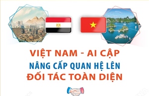 Việt Nam - Ai Cập nâng cấp quan hệ lên Đối tác Toàn diện