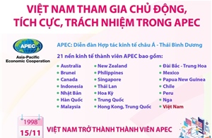 Việt Nam tham gia chủ động, tích cực, trách nhiệm trong APEC