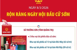 Ngày 8/3/2026: Rộn ràng ngày hội bầu cử sớm