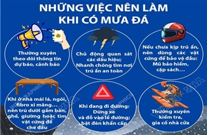 Những việc nên làm và không nên làm khi xảy ra mưa đá