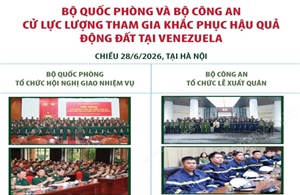 Bộ Quốc phòng, Bộ Công an cử lực lượng tham gia khắc phục hậu quả động đất tại Venezuela
