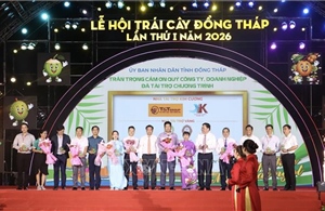Đồng Tháp khai mạc Lễ hội trái cây lần thứ I năm 2026
