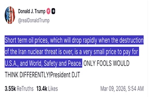 Tổng thống Mỹ Donald Trump chỉ rõ điều kiện khiến giá dầu giảm rất nhanh