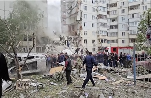 Nga: Tên lửa đạn đạo của Ukraine khiến chung cư ở Belgorod sập, làm 7 người chết