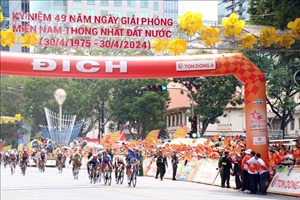 Đội TP Hồ Chí Minh Vinama vô địch đồng đội Cuộc đua xe đạp Cúp Truyền hình TP Hồ Chí Minh