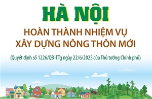 Hà Nội hoàn thành nhiệm vụ xây dựng nông thôn mới