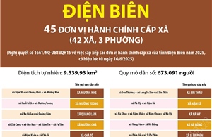 Thông tin chi tiết sắp xếp các đơn vị hành chính cấp xã của tỉnh Điện Biên
