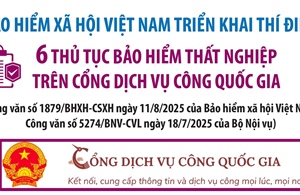 Bảo hiểm xã hội Việt Nam triển khai thí điểm 6 thủ tục bảo hiểm thất nghiệp trên Cổng Dịch vụ công quốc gia