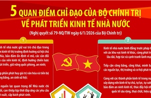 Năm quan điểm chỉ đạo của Bộ Chính trị về phát triển kinh tế nhà nước