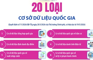 20 loại cơ sở dữ liệu quốc gia