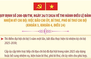 Quy định 208-QĐ/TW: Thí điểm đại hội chi bộ 5 năm một lần