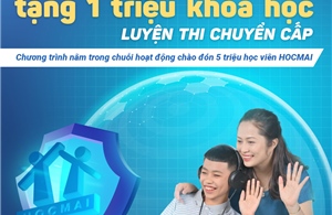 Tặng 1 triệu khóa học luyện thi trực tuyến cho học sinh chuyển cấp 
