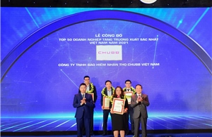 Chubb Life Việt Nam vào danh sách ‘Top 50 doanh nghiệp tăng trưởng xuất sắc nhất Việt Nam năm 2021’