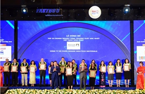 Masan High-Tech Materials năm thứ 3 liên tiếp lọt Top 50 DN tăng trưởng xuất sắc nhất Việt Nam