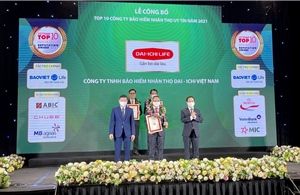 Dai-ichi Việt Nam đứng thứ 3 trong 10 Công ty bảo hiểm nhân thọ (BHNT) uy tín năm 2021