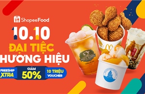 ShopeeFood khởi động sự kiện 10.10 