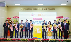Trường ĐH Kinh tế - Tài chính TP Hồ Chí Minh đạt chuẩn đánh giá quốc tế QS Stars 4 Sao