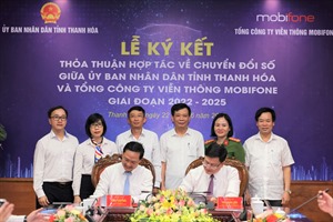 MobiFone ký kết thoả thuận hợp tác chuyển đổi số với UBND tỉnh Thanh Hoá