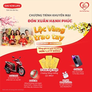 Dai-ichi Life Việt Nam triển khai chương trình ‘Đón Xuân hạnh phúc, lộc vàng trao tay’