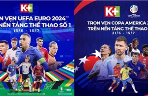 Truyền hình K+: xem trọn vẹn UEFA EURO 2024 và Copa America 2024