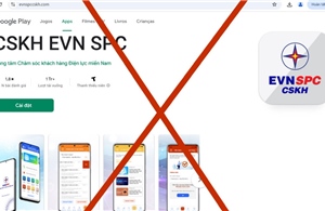 Xuất hiện trang web giả mạo Trung tâm chăm sóc khách hàng Tổng công ty Điện lực miền Nam