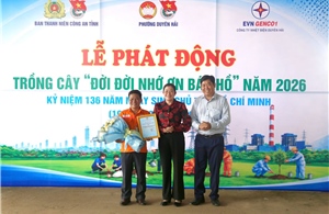 Công ty Nhiệt điện Duyên Hải chung tay lan tỏa phong trào 'Trồng cây đời đời nhớ ơn Bác Hồ'
